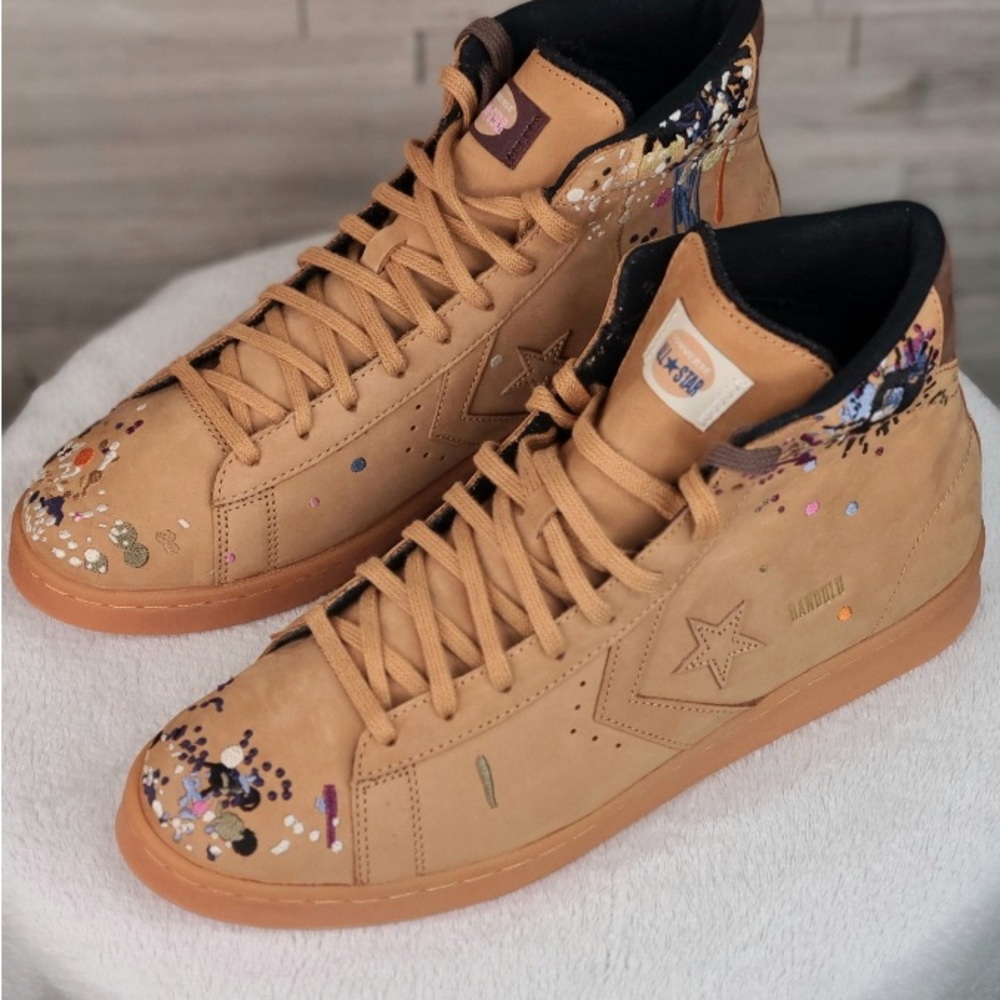 Converse X Bandulu Pro Leather Light Honey Brown Unisex high top